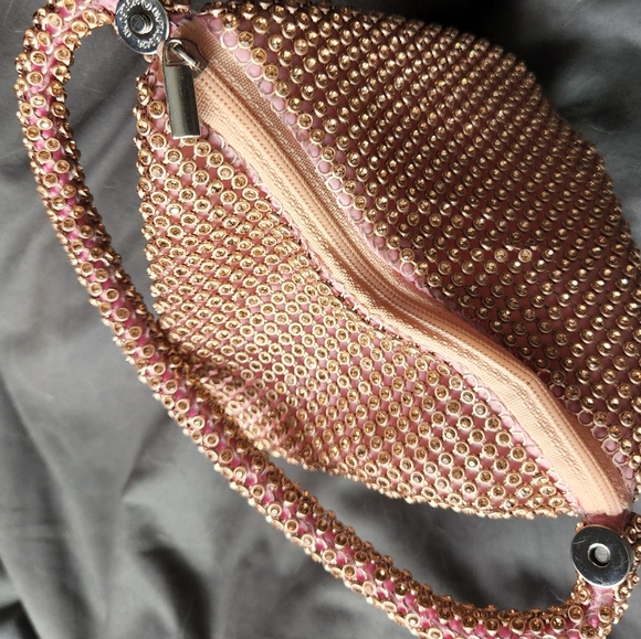 Rose gold rhinestone wristlet - Picture 2 of 2
